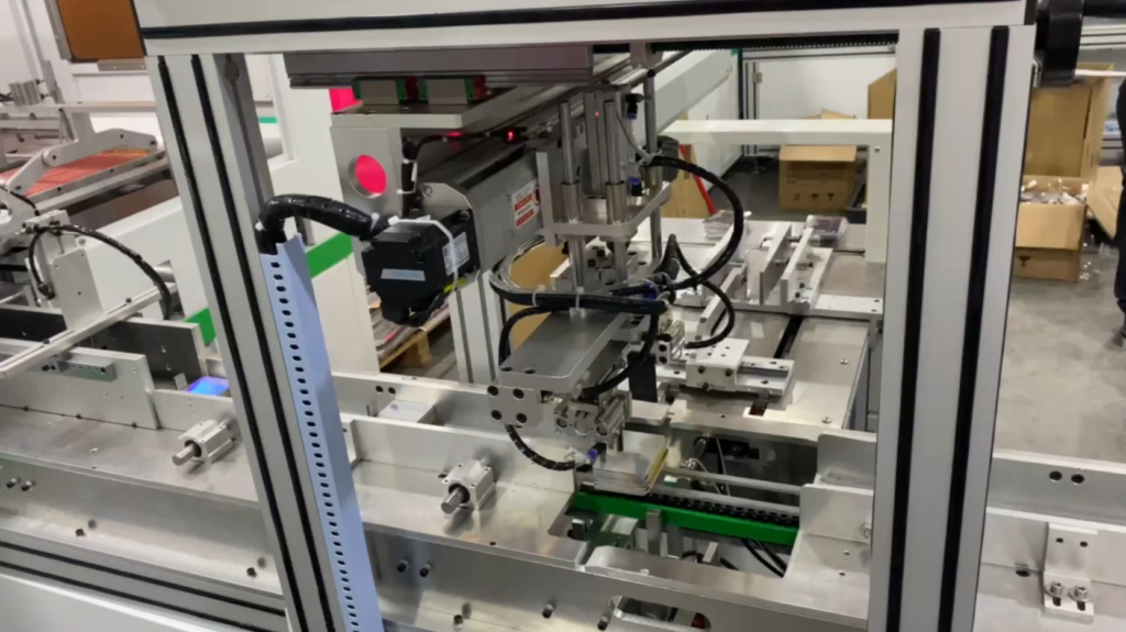 Automatic strapping machine production completed, tested and photographed