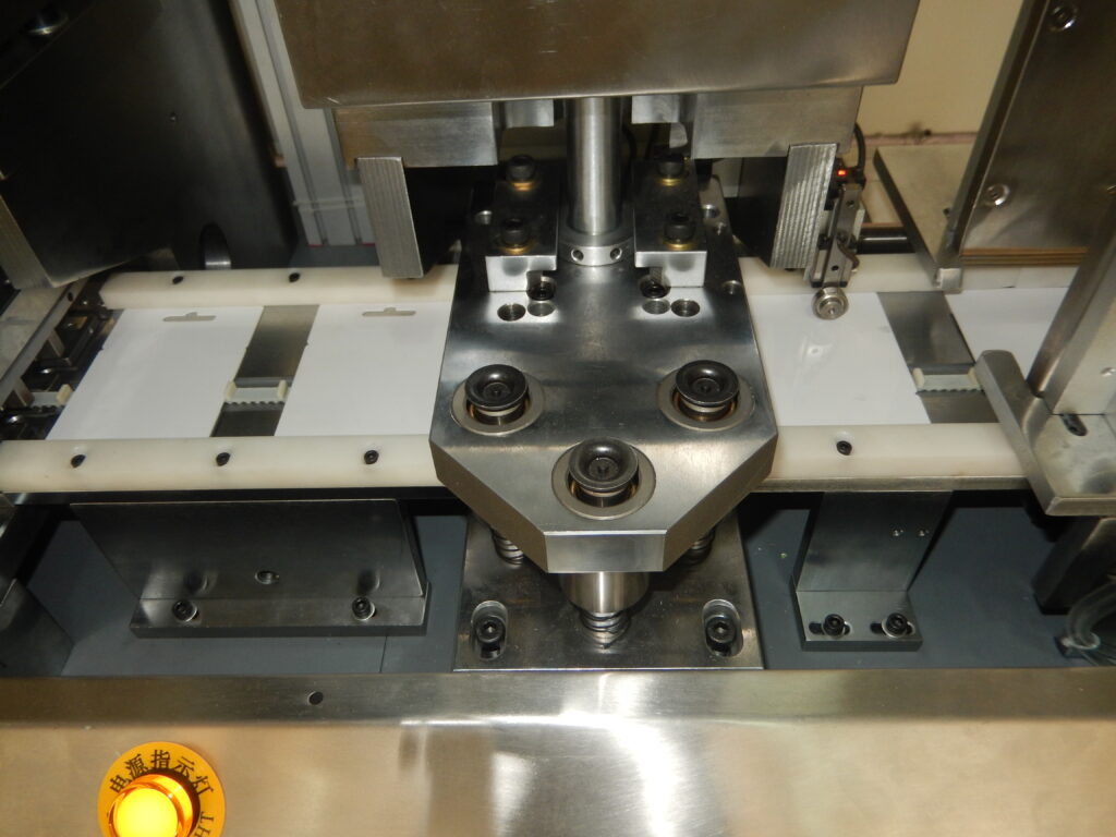 Industrial card punching machine stamping details