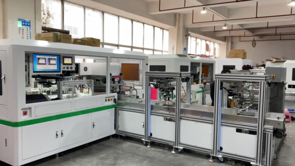 Real time photo of card punching machine